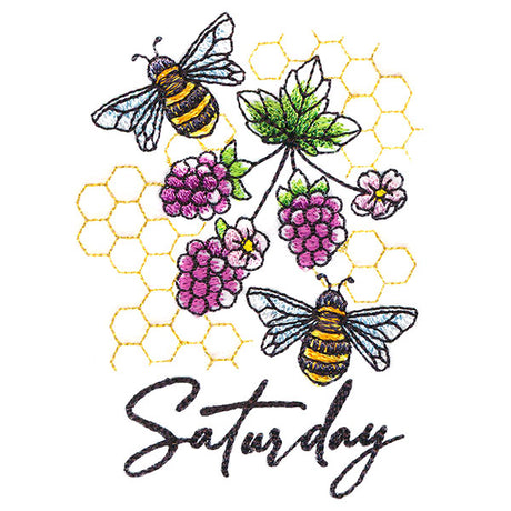 Honeybees & Blackberries On Saturday