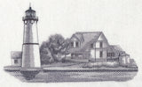 Rock Island Lighthouse Sketch (New York)