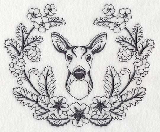 Deer Doe and Woodsy Laurel