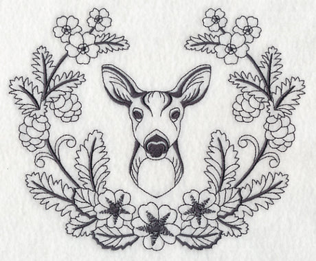 Deer Doe and Woodsy Laurel