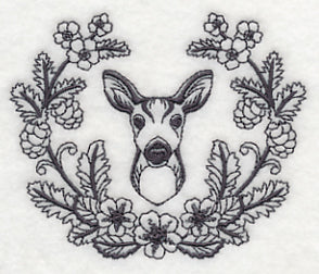 Deer Doe and Woodsy Laurel