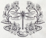 Dragonfly and Lily Laurel