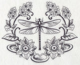 Dragonfly and Lily Laurel