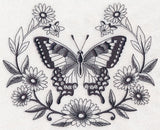 Swallowtail and Daisy Laurel