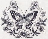 Swallowtail and Daisy Laurel