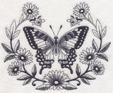 Swallowtail and Daisy Laurel