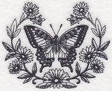 Swallowtail and Daisy Laurel