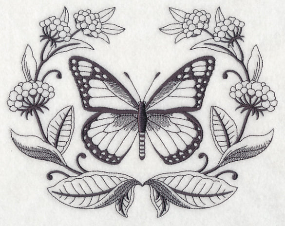 Monarch and Milkweed Laurel