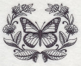 Monarch and Milkweed Laurel