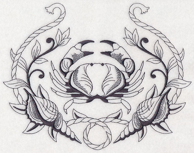 Crab and Seashell Laurel