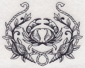 Crab and Seashell Laurel