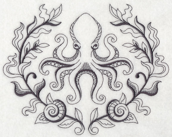 Octopus and Seaweed Laurel