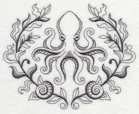 Octopus and Seaweed Laurel