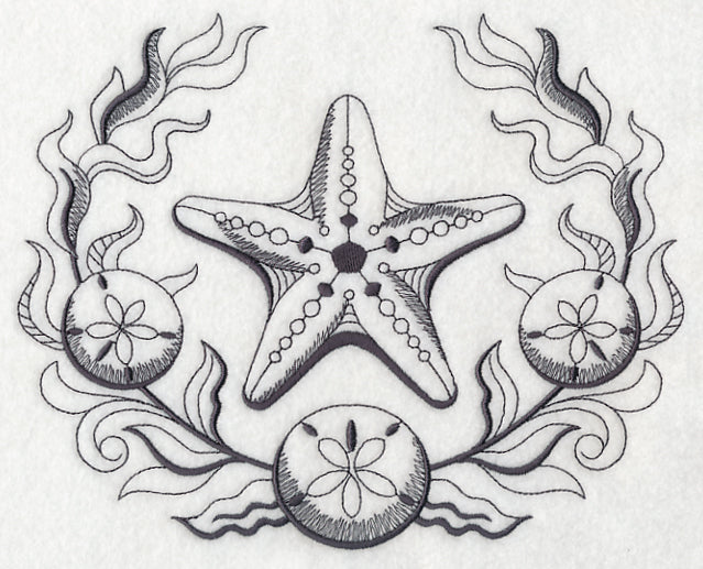 Starfish and Seaweed Laurel