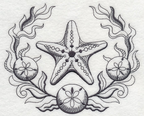 Starfish and Seaweed Laurel