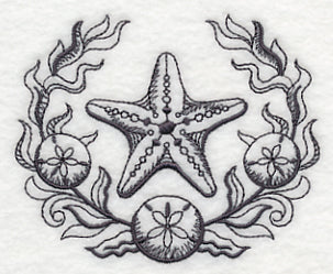 Starfish and Seaweed Laurel
