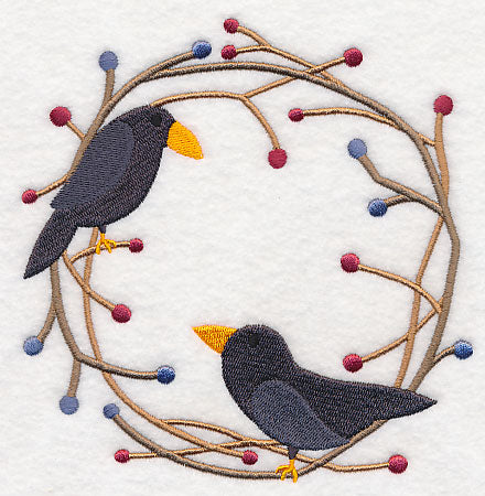 Country Crow Wreath