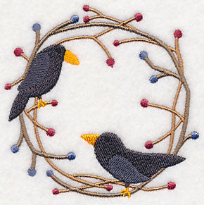 Country Crow Wreath