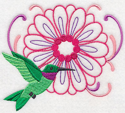 Hummingbird's Flight to Flower