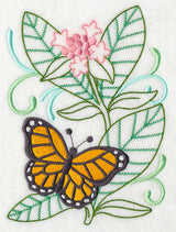 Monarch With Milkweed