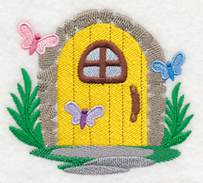 Fairy Door with Butterflies