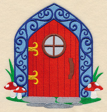 Fairy Door with Toadstools