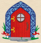 Fairy Door with Toadstools