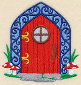 Fairy Door with Toadstools