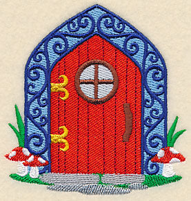 Fairy Door with Toadstools
