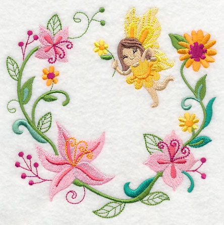 Fairy Laurie with Lily Wreath