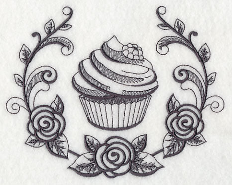 Cupcake and Sugar Flower Laurel