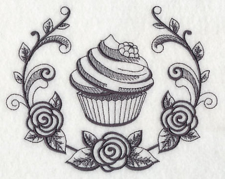 Cupcake and Sugar Flower Laurel