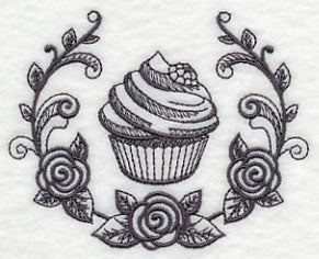 Cupcake and Sugar Flower Laurel