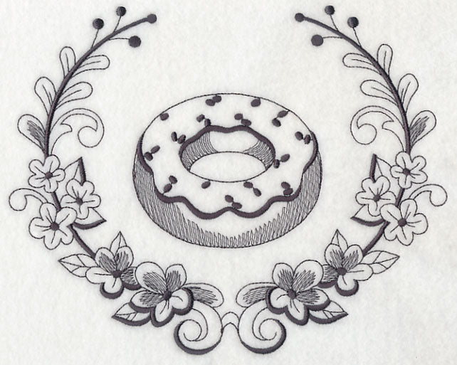 Donut and Sugar Flower Laurel