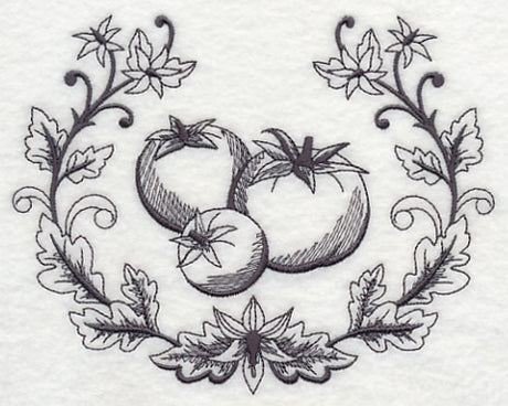 Tomato and Blossoms Laurel