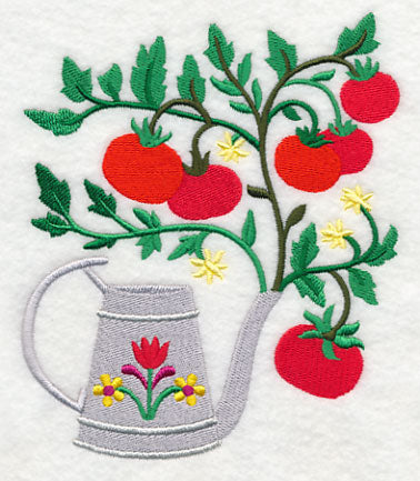 Tomatoes and Watering Can