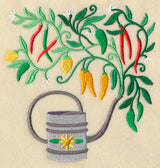 Chili Peppers and Watering Can