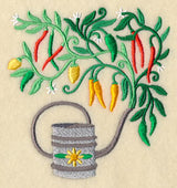 Chili Peppers and Watering Can