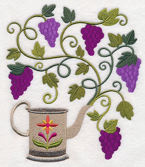 Grapes and Watering Can