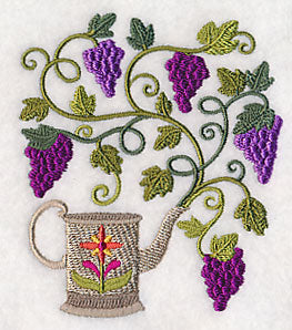 Grapes and Watering Can