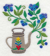 Blueberries and Watering Can