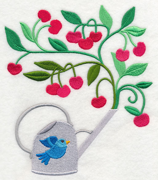 Cherries and Watering Can