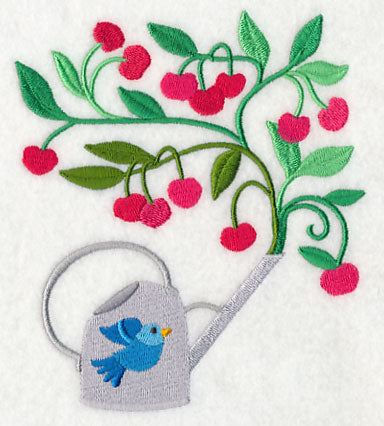 Cherries and Watering Can