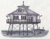 Middle Bay Lighthouse Sketch (Alabama)