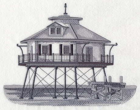 Middle Bay Lighthouse Sketch (Alabama)