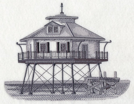 Middle Bay Lighthouse Sketch (Alabama)