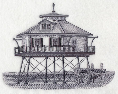 Middle Bay Lighthouse Sketch (Alabama)
