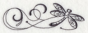Inky Dragonfly Border