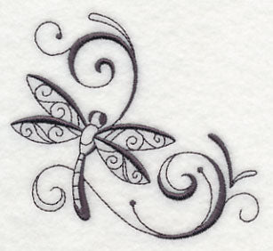 Inky Dragonfly Corner