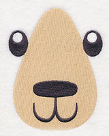 Jackie Bear Face (Smiling)